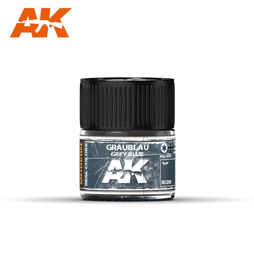 AK Interactive Real Colors: Grey Blue RAL 5008 - 10ml RC208